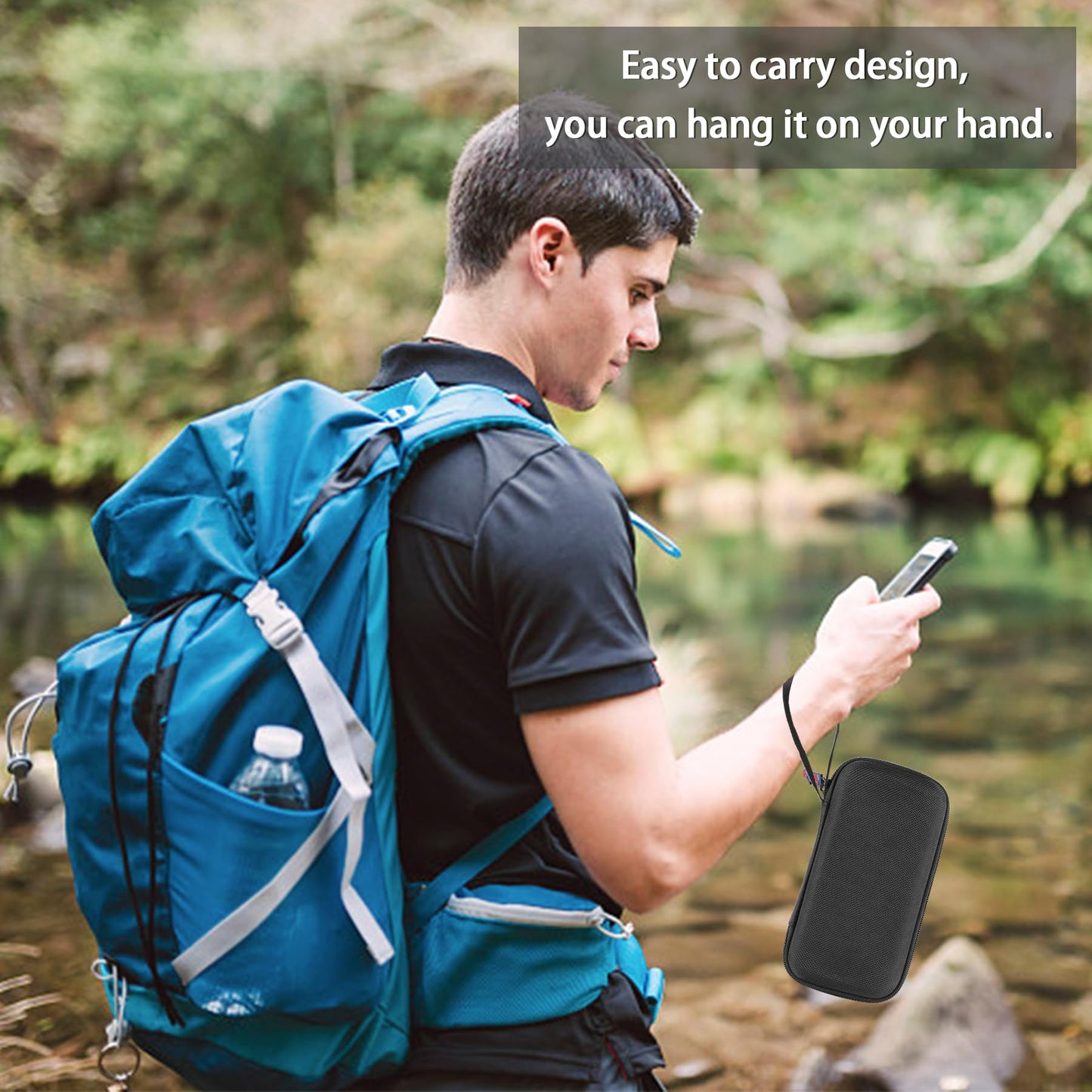 khanka Hard Travel Case Replacement for Anker Zolo Power Bank, 10,000mAh 30W Portable Charger, Case Only.(Black)