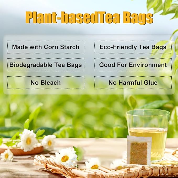 Premium Turmeric, Ginger, Cinnamon Blend Tea Bags, 100% Natural & No Additives & Caffeine Free. (1BOX)