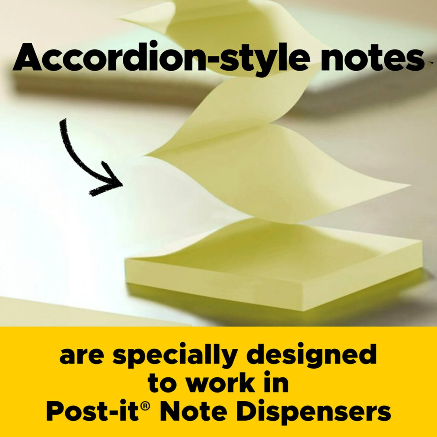 Post-it Super Sticky Dispenser Pop-up Notes, 12 Sticky Note Pads, 3 x 3 in., 2X The Sticking Power, New Year Organization or Second Semester School Supplies, Canary Yellow