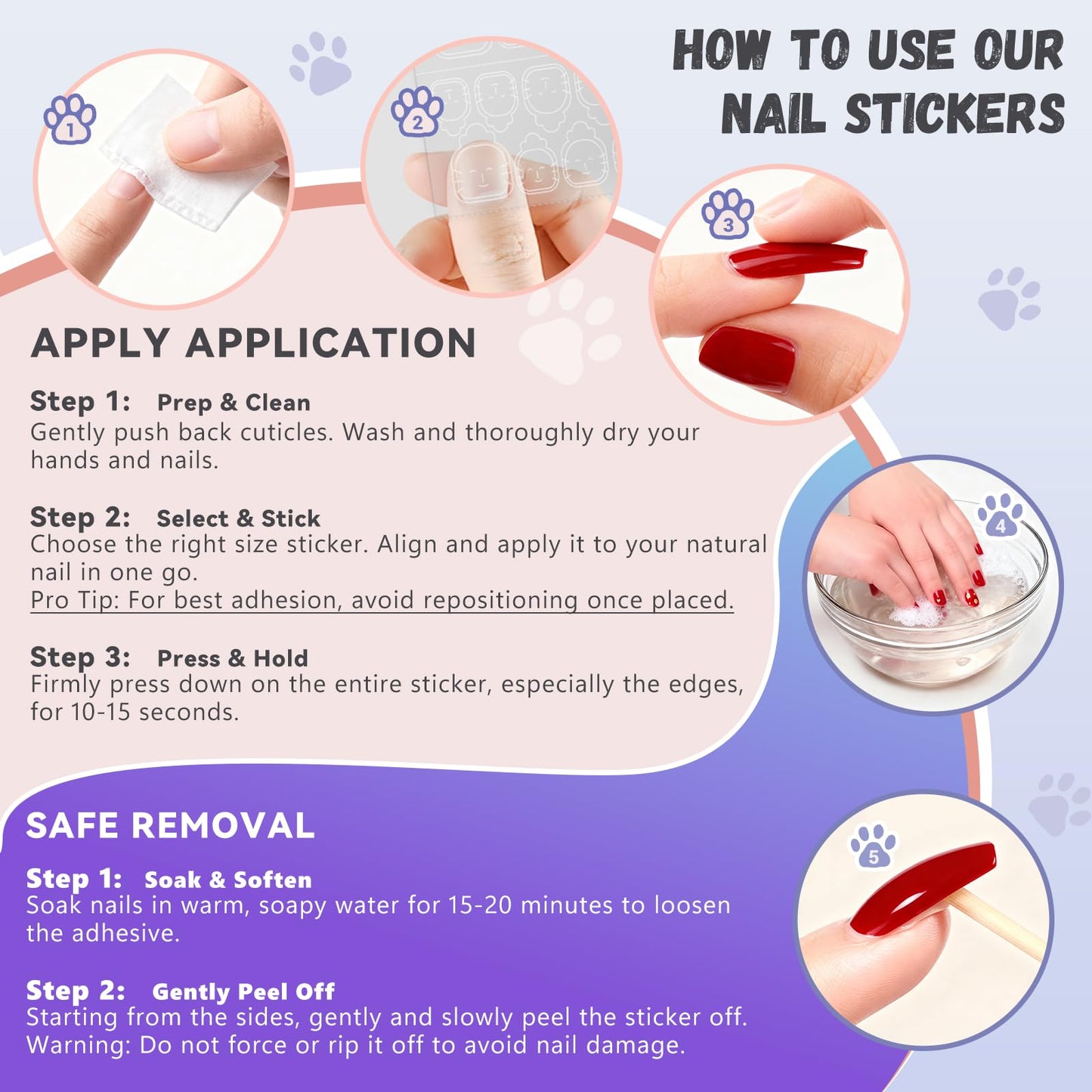 Jolly Snaps XS Non-Toxic Nail Adhesive Tabs for Kids | 480 PCS Extra Strong Sticky Tabs for Press On Nails | Ultra Thin & Easy to Use | 20 Sheets Nail Glue Tabs