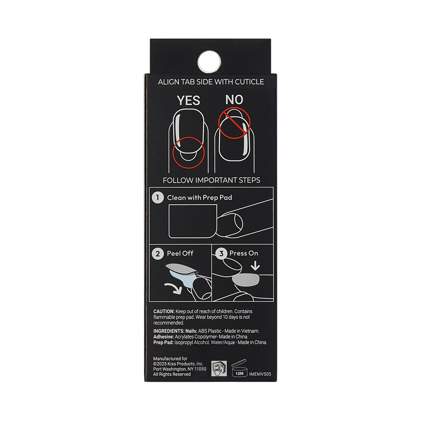 Kiss Impress No Glue Mani Press On Nails, Design, 'Couture-geous', Pink, Medium Size, Almond Shape, Includes 30 Nails, Prep Pad, Instructions Sheet, 1 Manicure Stick, 1 Mini File