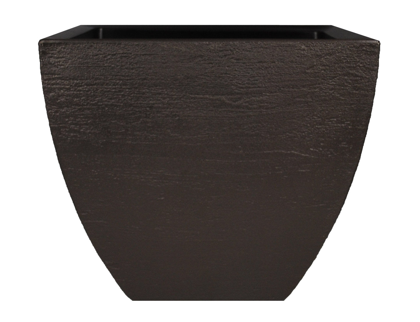 Tusco Products MSQ16ES Modern Square Garden Planter, 16-Inch, Espresso