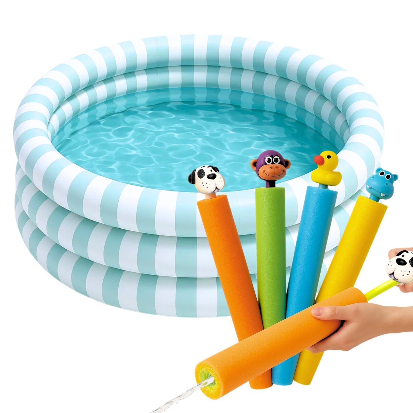 Water Blaster | Water Blasters for Kids, Water Squirter for Kids, Pool Guns, Squirt Gun 8 Pack 4 Pack Beach Essentials, Beach Toys Pool Squirt, Summer Games