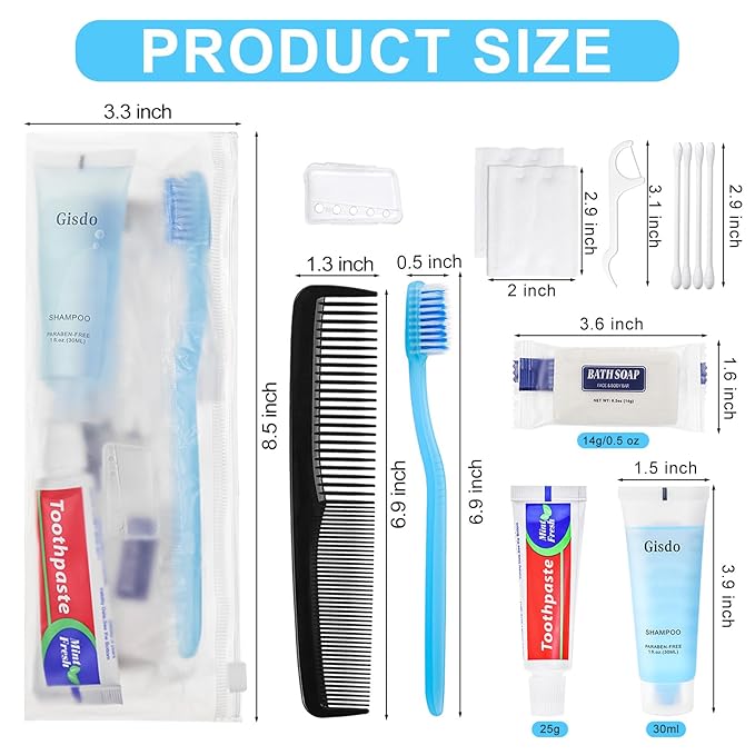 30 Travel Hygiene Kit Bulk Toiletry Kits Homeless Personal Hygiene Kit Bulk Homeless Care Package Travel Toiletry Kit Homeless Hygiene Kit Bulk Disposable Toiletry Kit(10-IN-1)