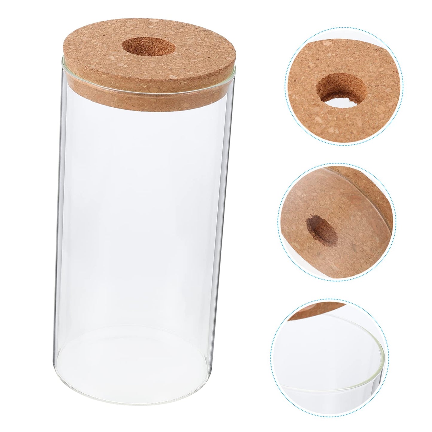 YARNOW High Borosilicate Glass Terrarium Air Plant Holder DIY Micro Landscape Bottle Home Decor Moss Plant Container