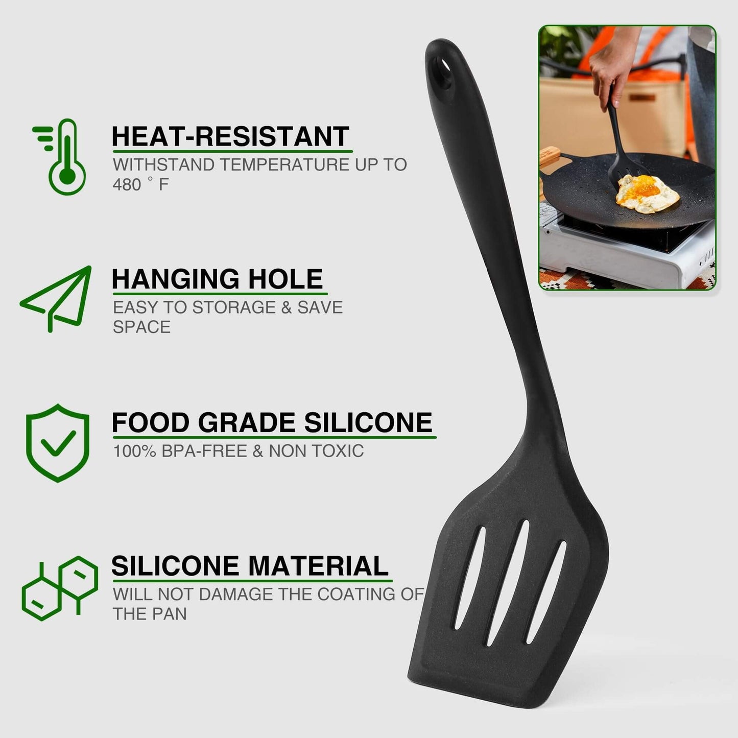 Wesqunie Camping Essentials Cooking Utensils Set - 30Pcs Stainless Steel & Silicone Camp Kitchen Cookware Set, RV Picnic Grill Equipment