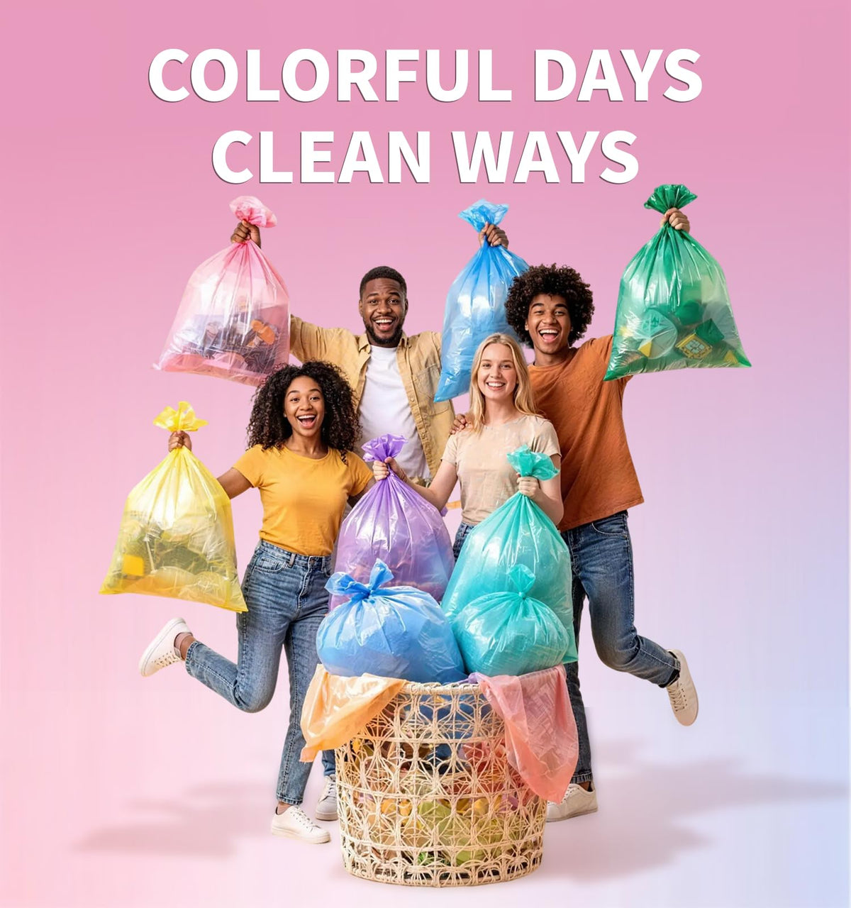 Medium 8 Gallon Trash Bags Unscented (300 Count)