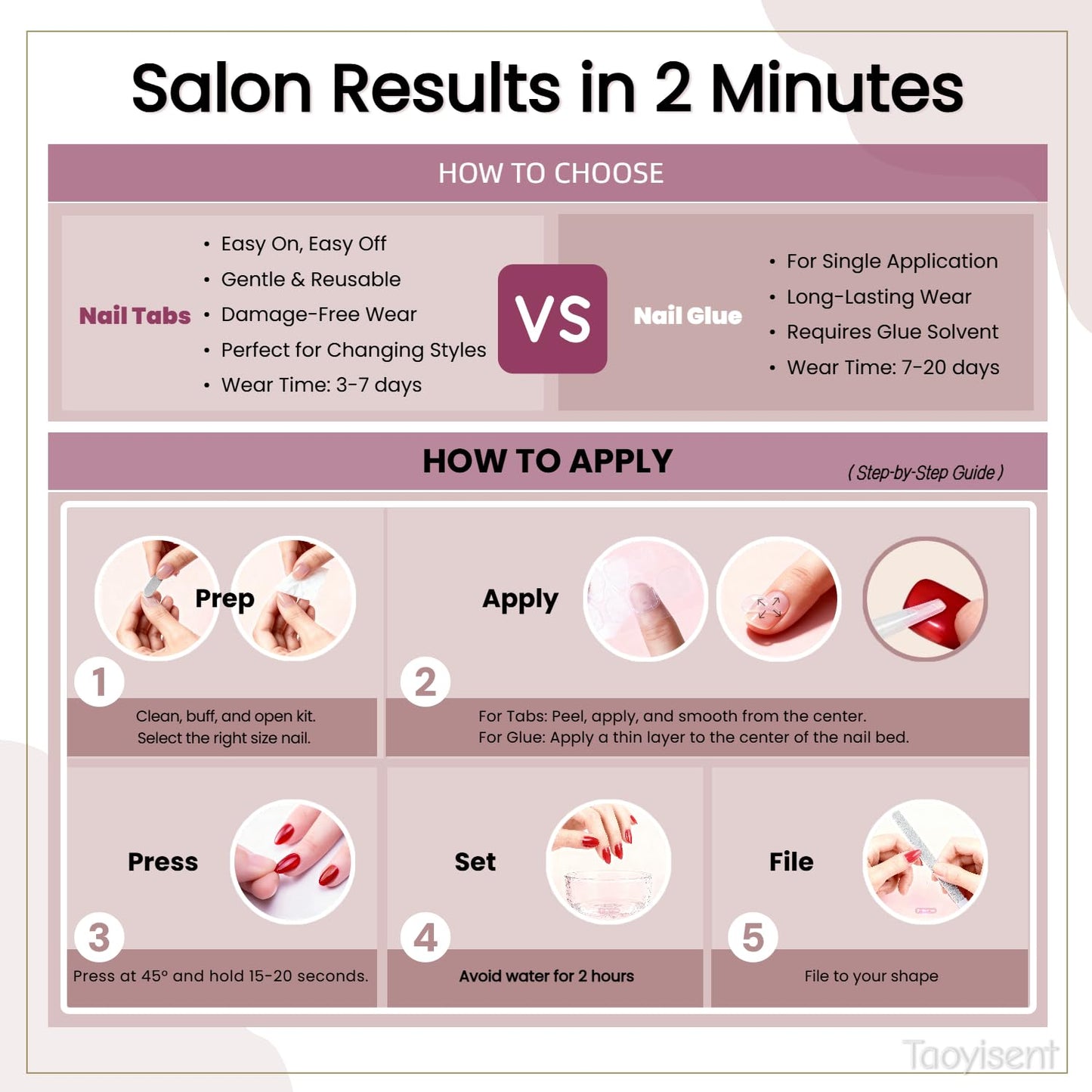 3D Cute Bow Brown Press On Nails, Short Square Nude Cartoon Style Fake Nails, Glossy Chocolate Brown On Nails for Women, Easy to Apply Reusable, 30 PCS Set (The sizing runs small)