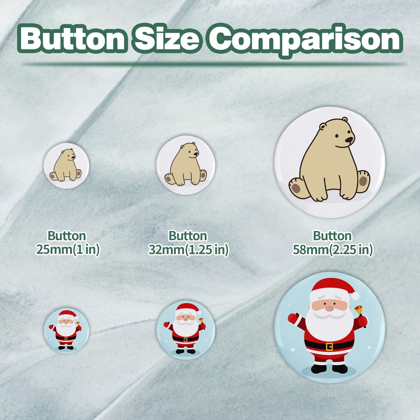 Mostme 200 Sets 58mm/2.25 inch Button Supplies Button Parts for Buttons Maker Machine 58mm, Round Badge Blank Buttons Pins, Includes Plastic Pin Back Cover, Metal Cover, Clear Film&Blank Paper