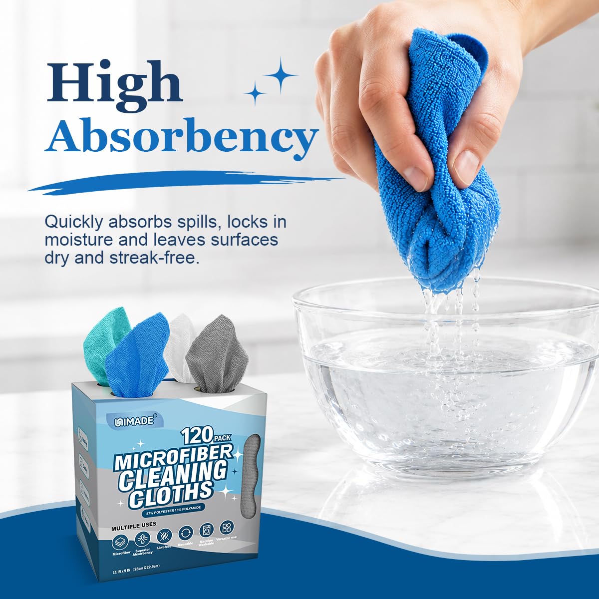 Microfiber Cleaning Cloth (120 Count)