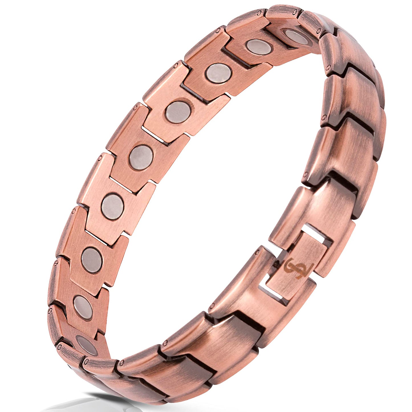 Smarter LifeStyle Elegant Copper Magnetic Bracelet for Men, Adjustable Bracelet Length with Sizing Tool for Perfect Fit, Magnetic Bracelets for Men, Mens Copper Bracelet