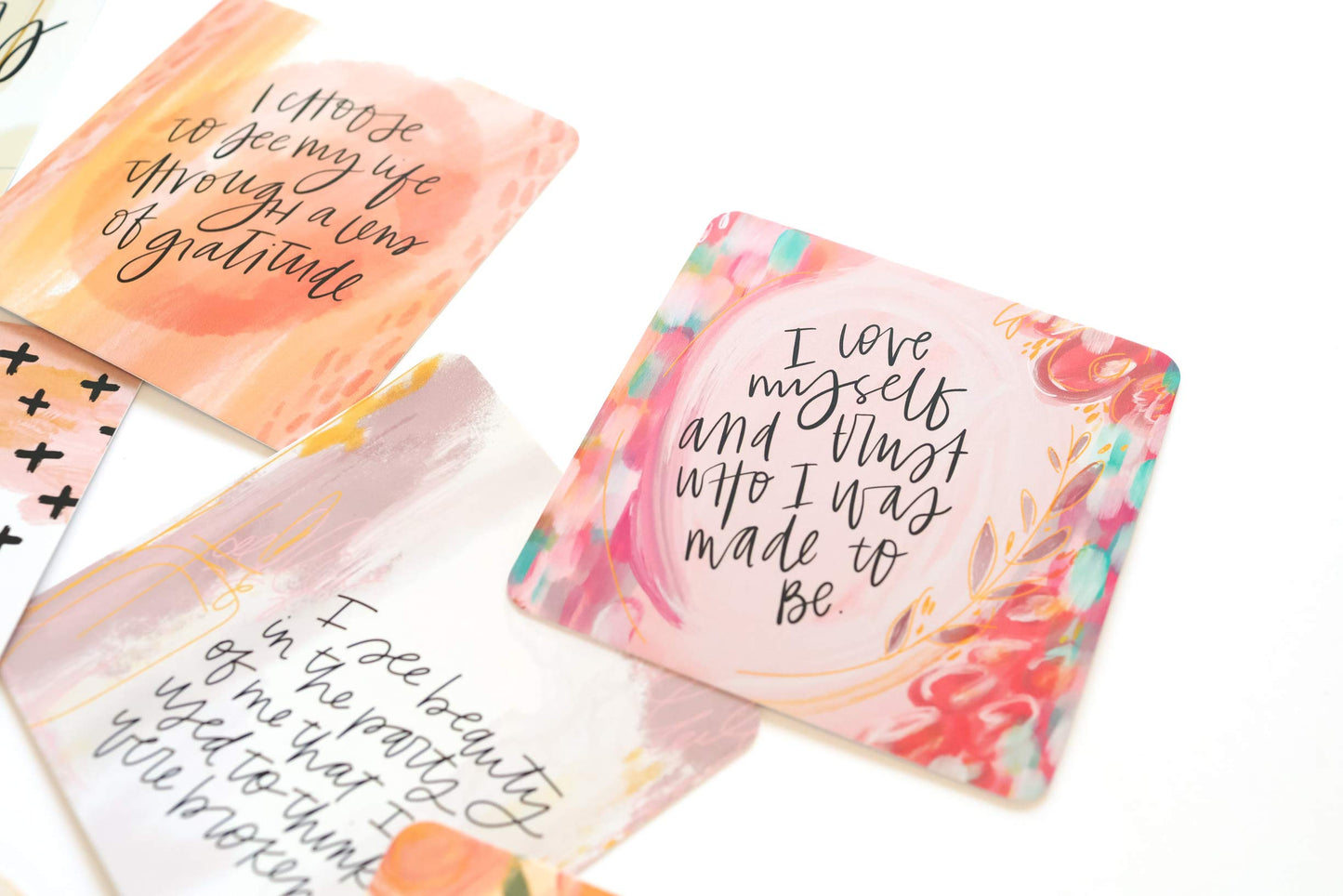 Affirmation Cards for Women: Beautifully Illustrated Inspirational Cards with Positive Affirmations to Help with Gratitude, Mindfulness, Daily Encouragement and Self Care