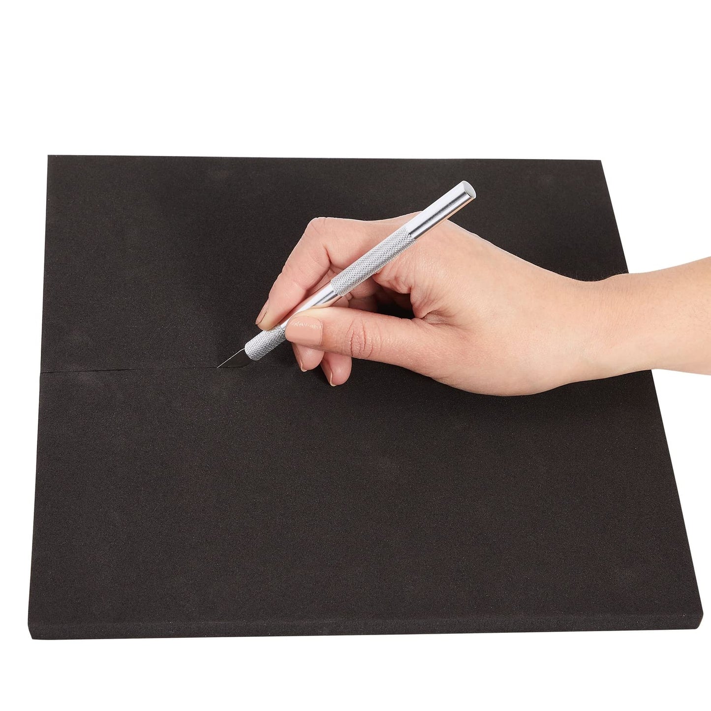Bright Creations Black Dense Foam Squares - 10-Pack, 9.6 x 9.6 In, 3mm Thick EVA Sheets - Craft Foam Sheets for Cosplay & Custom Art