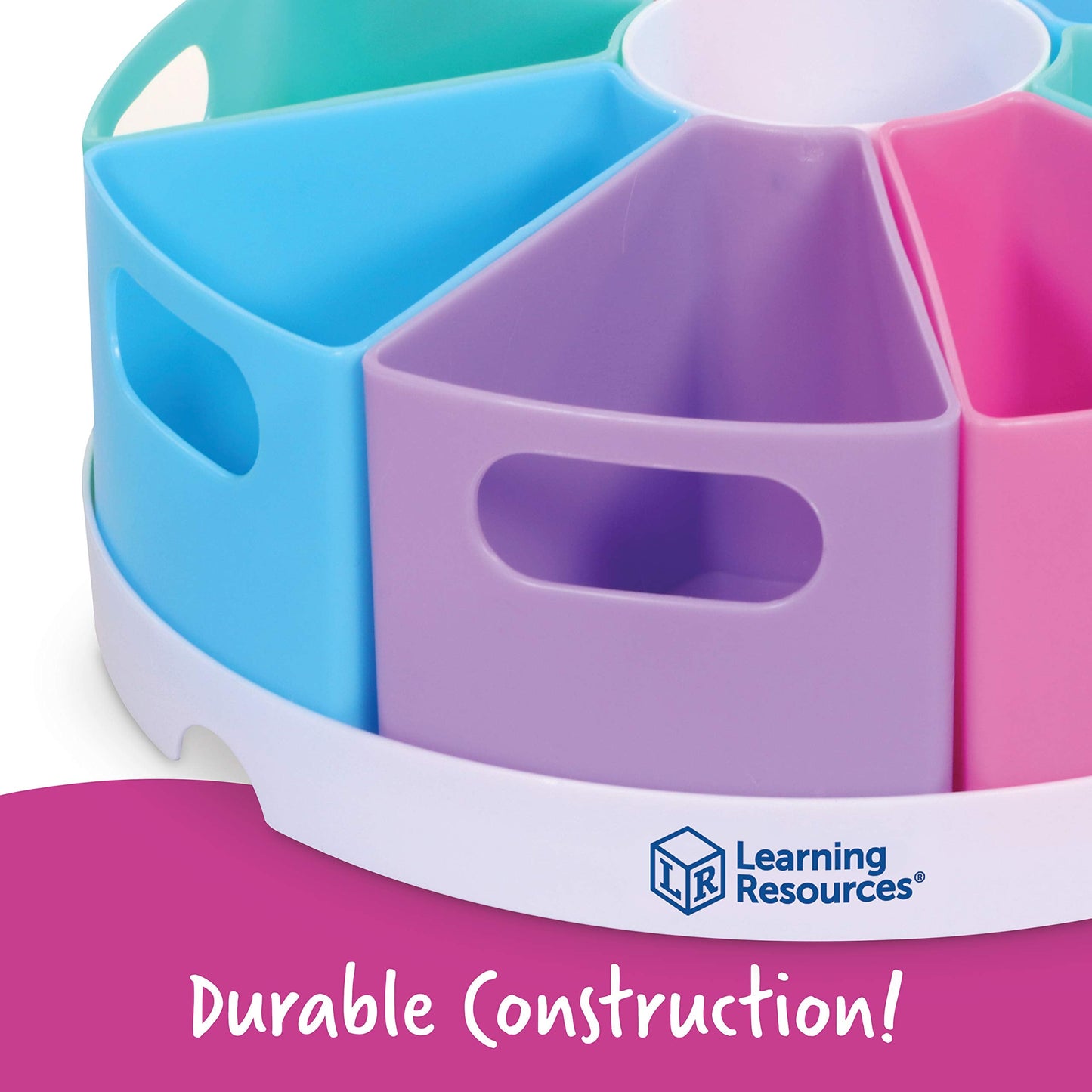 Learning Resources Create-a-Space Storage Center - Desk Organizer for Kids, Homeschool, Caddy, Back to School, Classroom Must Haves