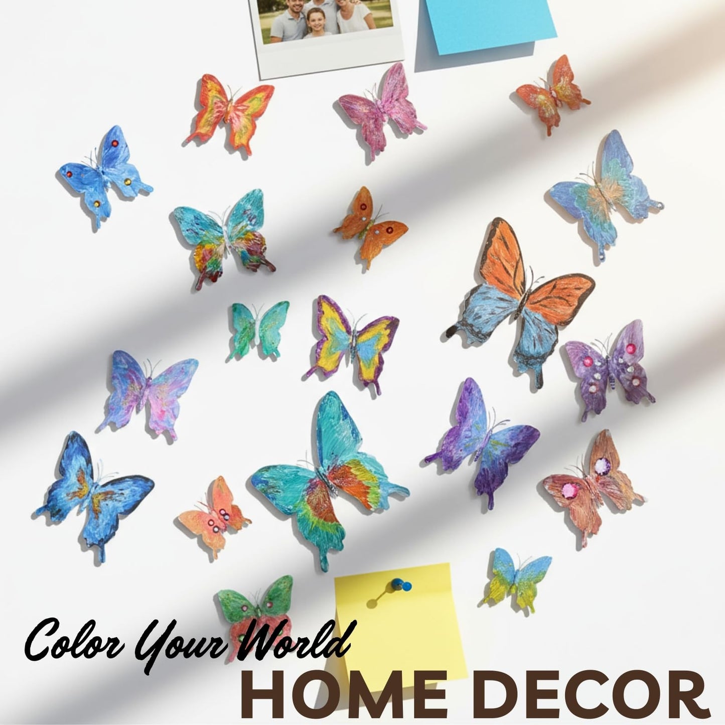 SOLDAY Butterfly Magnet 20 Pieces, Creativity Arts & Crafts Kit to Decorate Your Home,for Birthday Party Favors