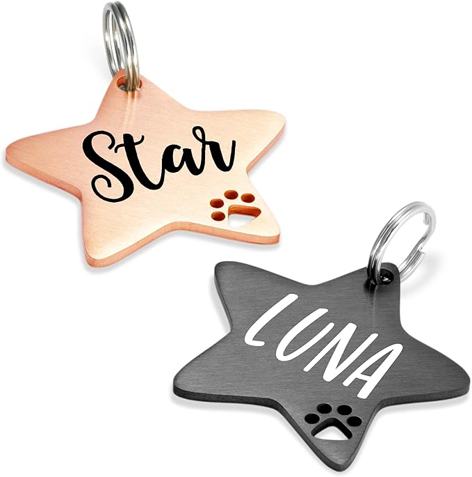 Ultra Joys Personalized Dog Tags - Engraved Pet ID Tag, Rose Military Tag