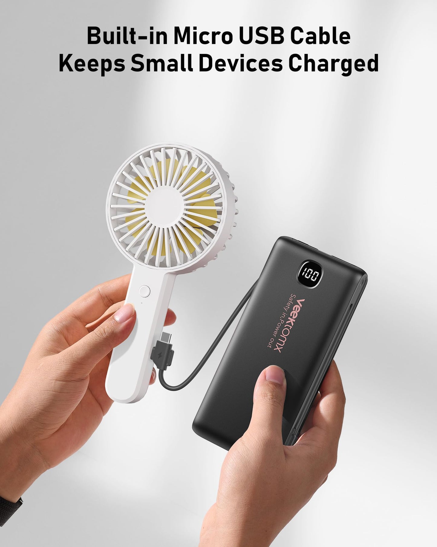 Portable Charger Power Bank Built in Cables and Wall Plug, 10000mAh iPhone Battery Pack Fast Charging, USB C External Slim Power Bank, Travel Essentials Compatible with iPhone 17 16 15 14 iPad, Black