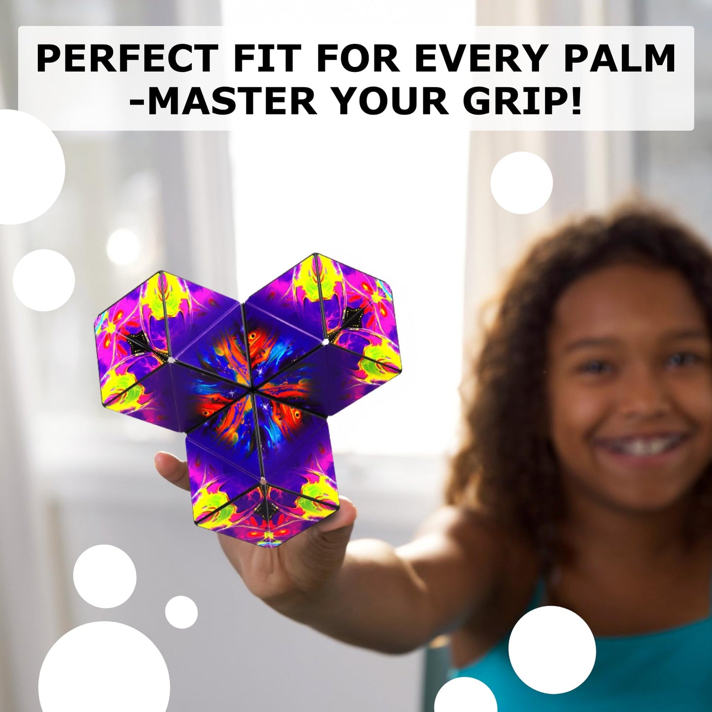 Shashibo DODECA Shape Shifting Box - Award-Winning STEM Fidget Toy with Ultra Strong Magnets - Puzzle Cube Transforms Into 100+ Shapes, Perfect Sensory Gift for Kids, Teens, and Adults (Infinity)