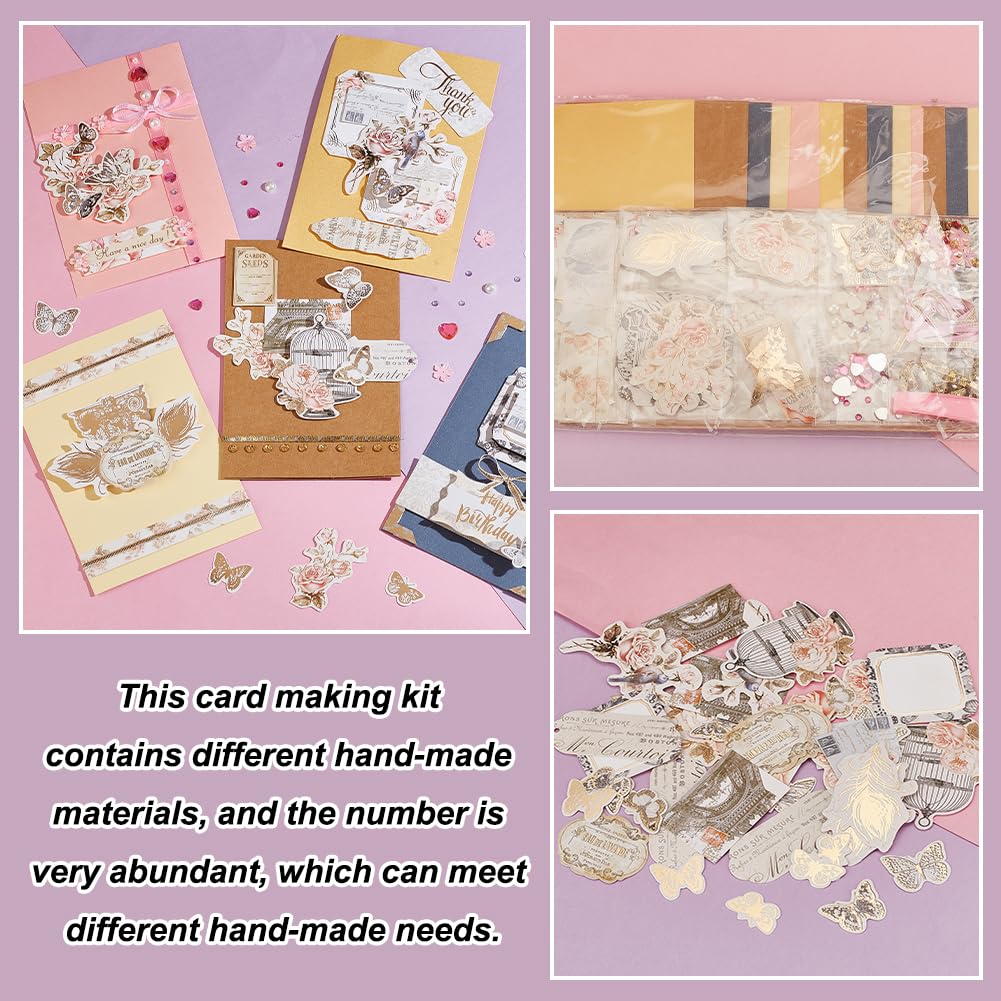 AHANDMAKER DIY Envelope & Card Making Kits for Adults, Handmade Greeting Card Sets Make Your Own Card Crafts for Teacher Appreciation Festival Mother's Day Christmas Birthday Classroom Exchange Gift