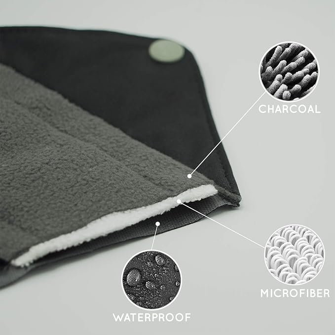Cloth Panty Liners with Discreet Pouch | Reusable Panty Liners Light Flow | Washable Menstrual Pads | Reusable Feminine Pads | Washable Panty Liners | Reusable Panty Liners for Women | Bambaw