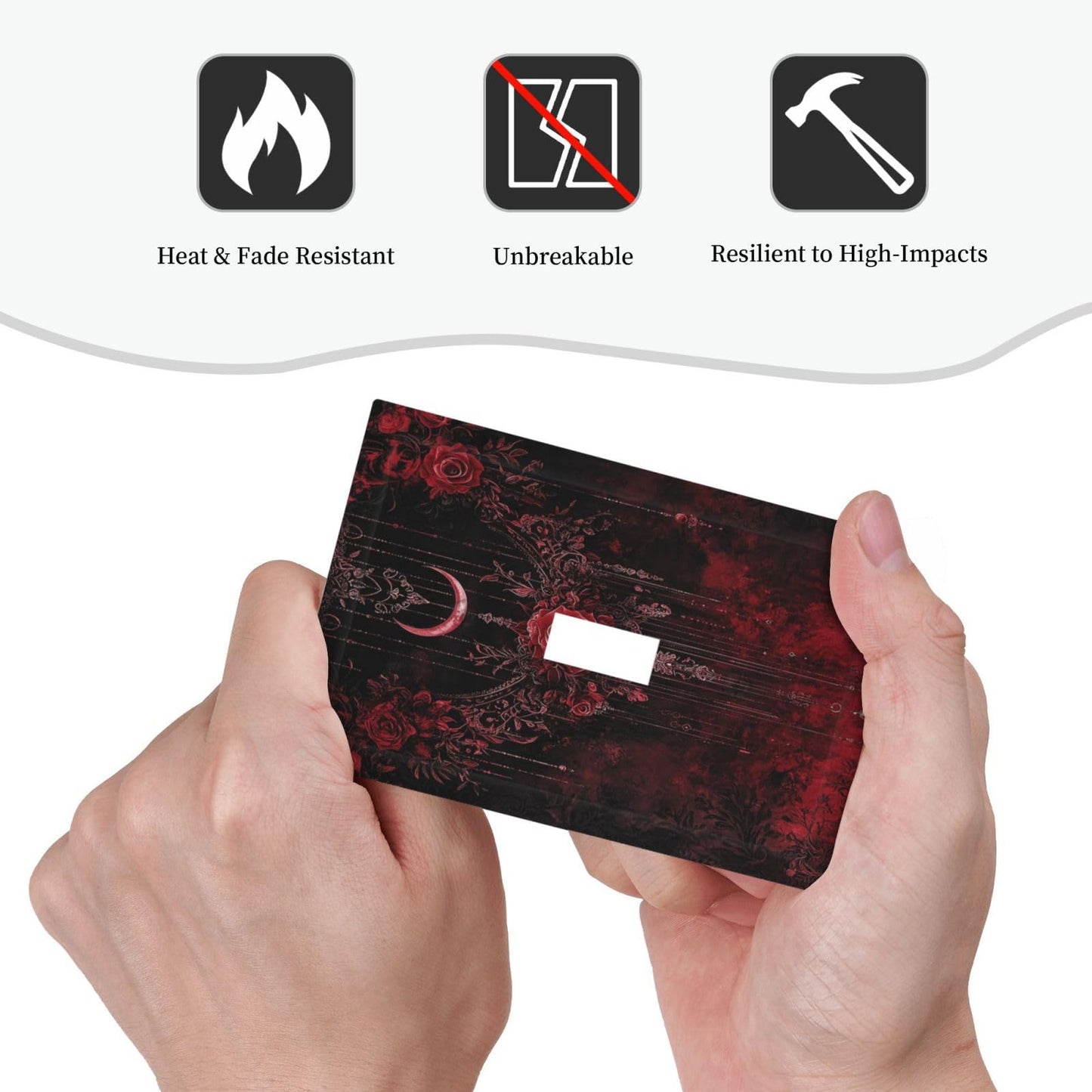 Annisrak Decorative Light Switch Cover Plate Gothic Red Rose Moon Dark Floral 1 Gang Single Toggle Wall Plate Electrical Outlet Covers Decorate Switch Plate Cover for living Room Home Decor