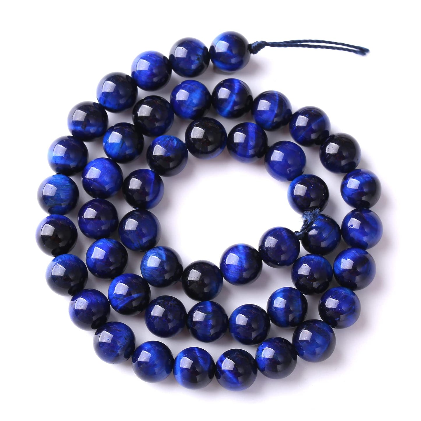 6mm 60PCS Natural Stone Lapis Blue Tiger Eye Beads 5A Quality Spacer Loose Beads for Jewelry Making DIY Bracelet Accessories
