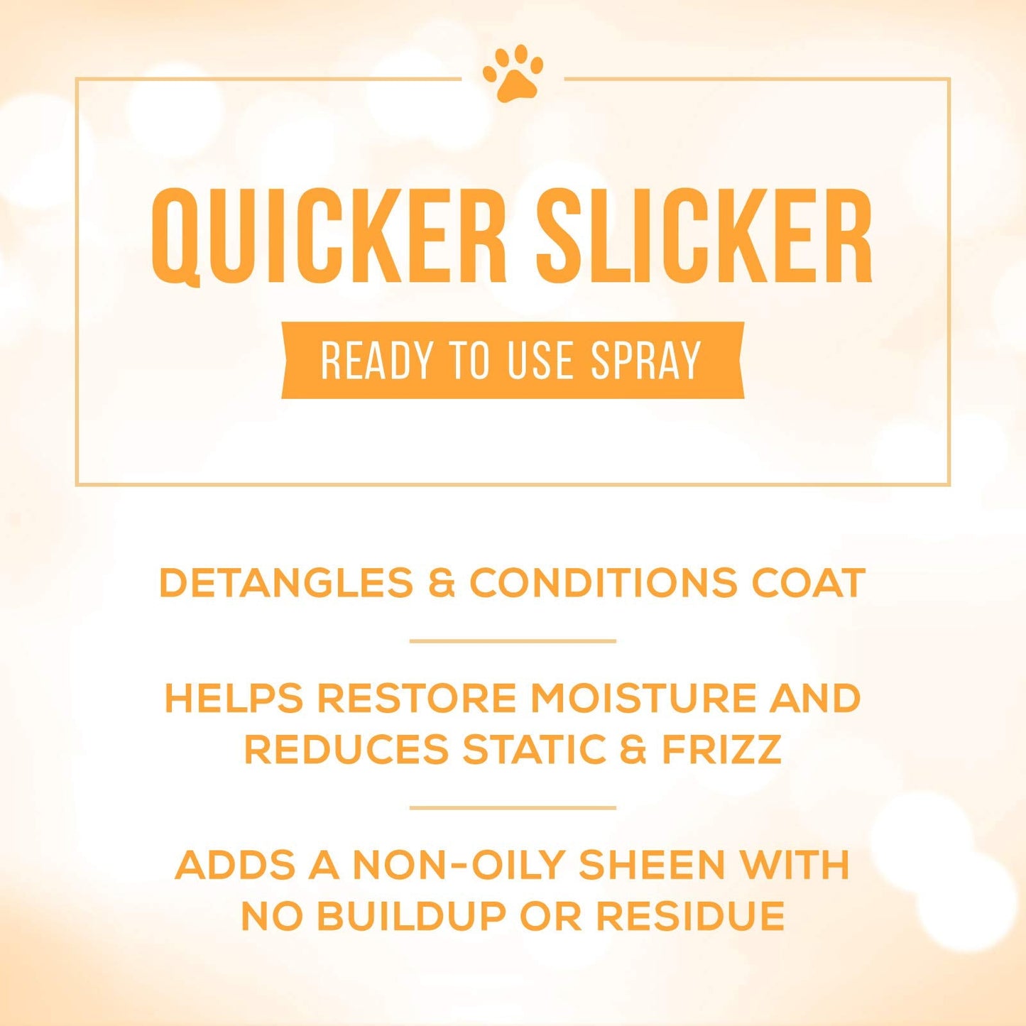 Paw Brothers Grooming Tool and Nature's Specialties Conditioning Spray Bundle - Hard Pin Curved Slicker Brush, Medium, 3.5 in. - Quicker Slicker Detangling and Conditioning Spray, Ready to Use, 16 oz
