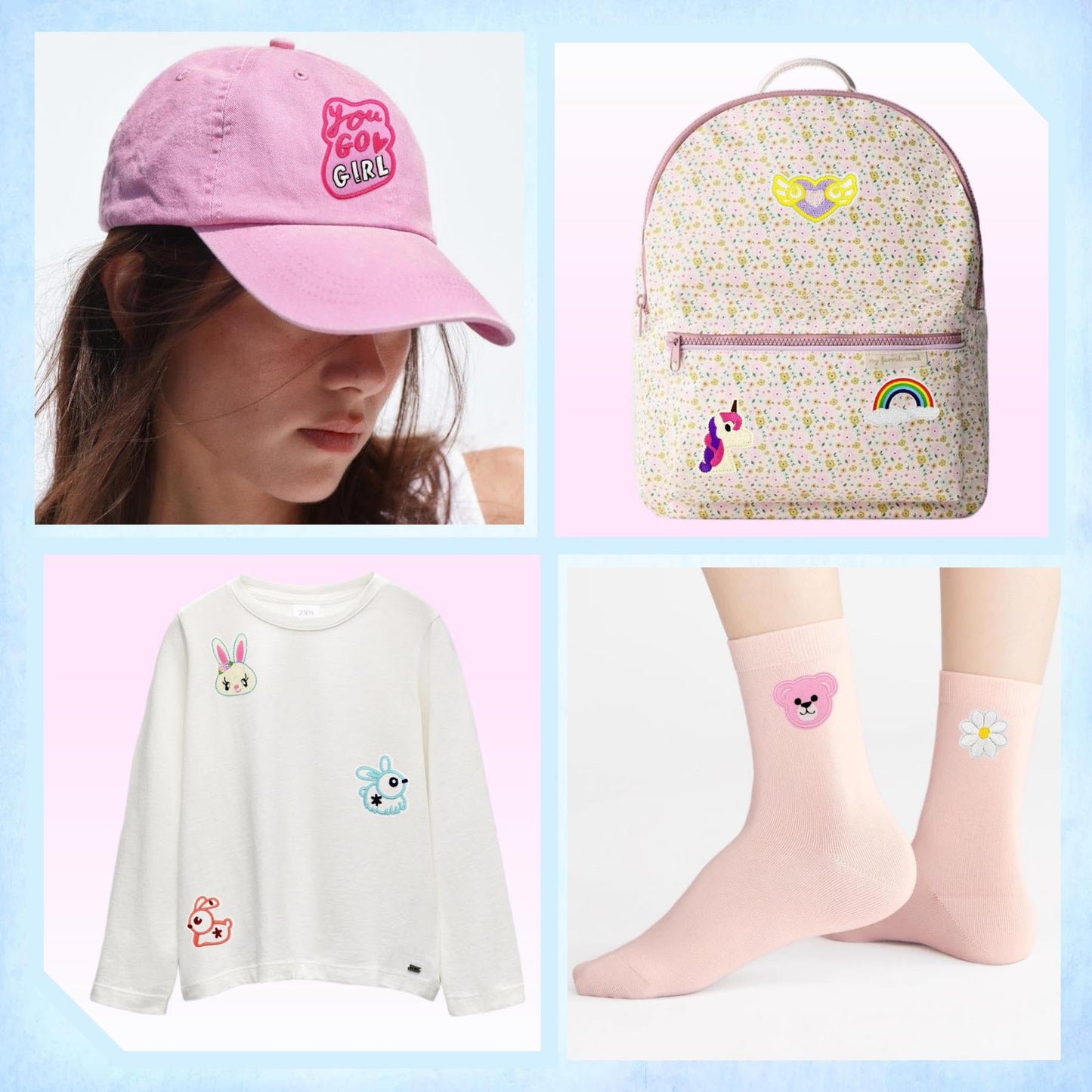 60pcs Random Assorted Styles Iron on Patches, Sew on Repair Embroidered Applique Patches for Hats, Jacket, Clothes, Backpacks – DIY Crafts Gift for Girl
