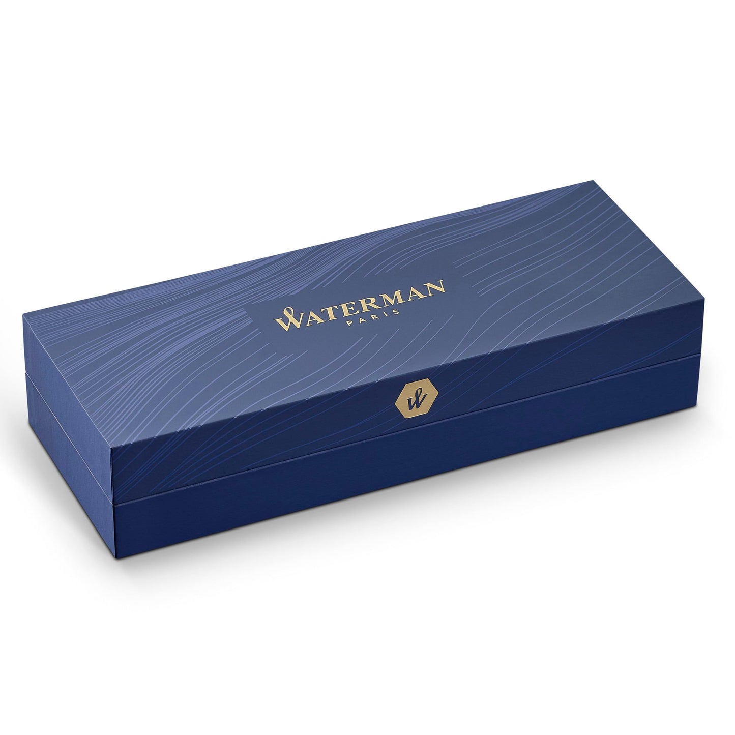 Waterman Carène Ballpoint Pen Marine Amber with 23k Gold Clip Medium Point with Blue Ink Cartridge Gift Box