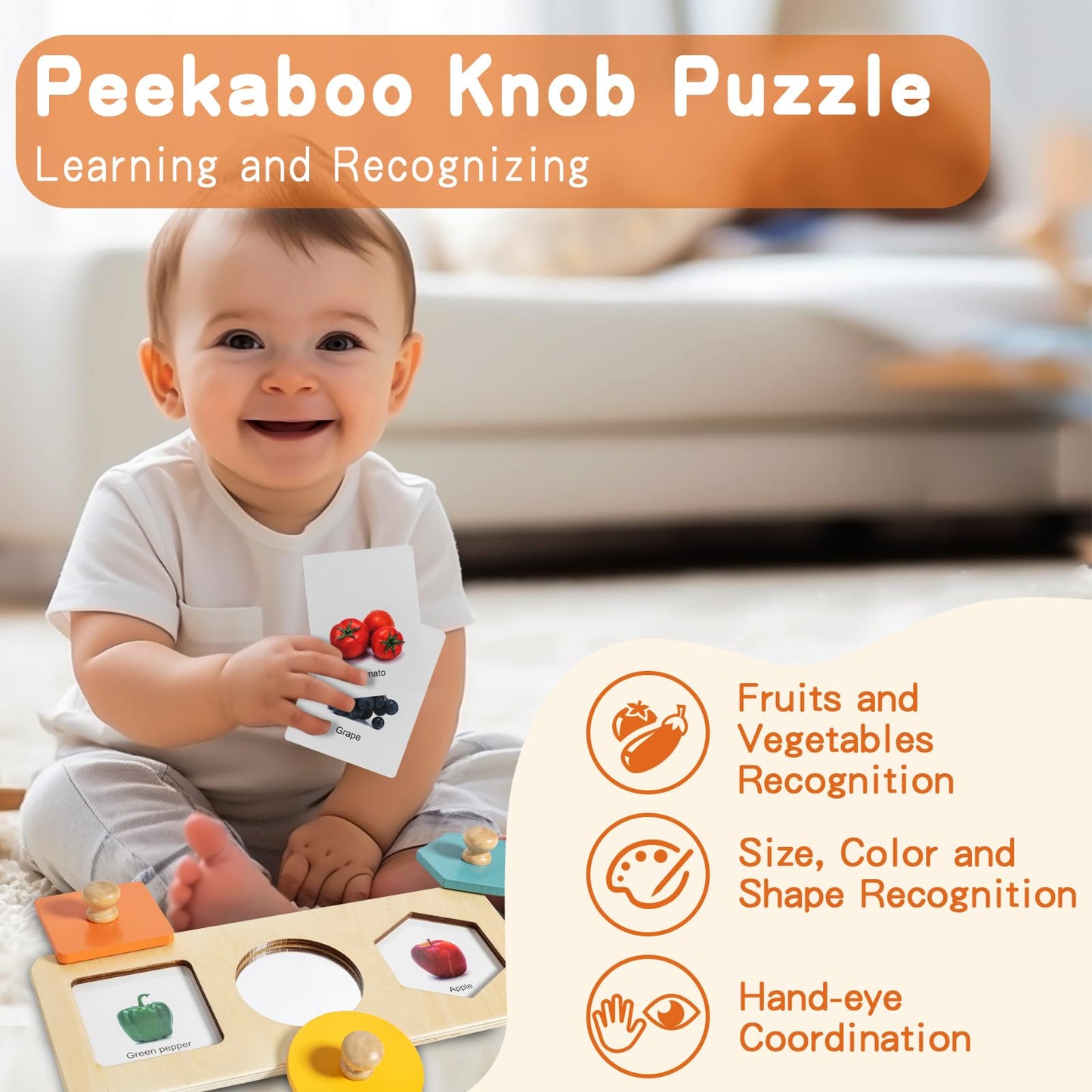 Twefex Montessori Toys for Babies 6-12 Months - 3 in 1 Baby Toys Play Kit