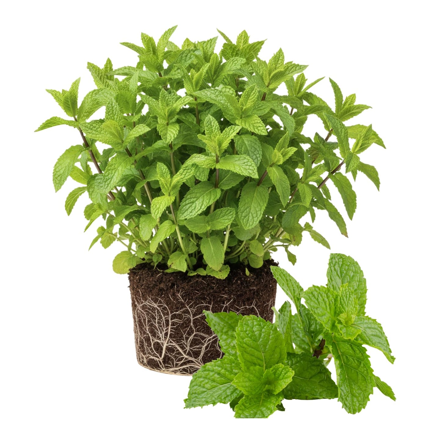 6 Spearmint Mint Live Herb Plants, 3–6 Inches Tall, Fragrant Mint Plants for Indoor Outdoor Garden, Patio, and Culinary Growing