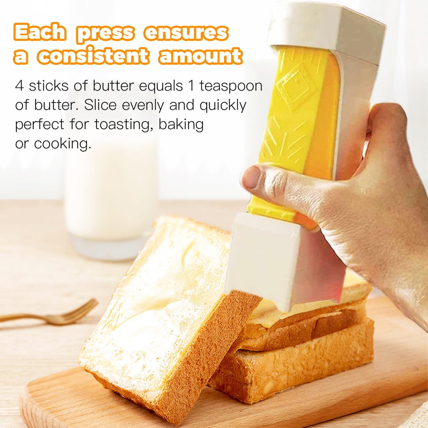 Butter Dispenser, Portable Butter Slicer, Butter Cutter Slicer, can be used to cheese, fruit and bread for baking (1PCS)