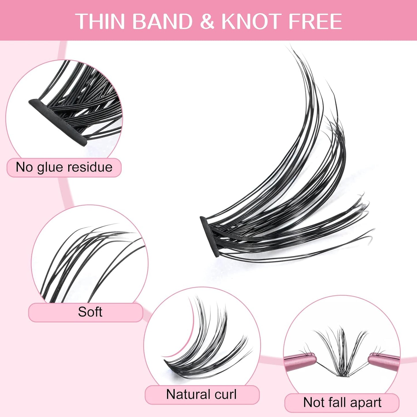 280 Pcs Individual Lashes 40D-C-0.07-12 Cluster Lashes C D Curl Wispy Lashes Bottom Lashes DIY Lashes At Home（40D-C-0.07-12）