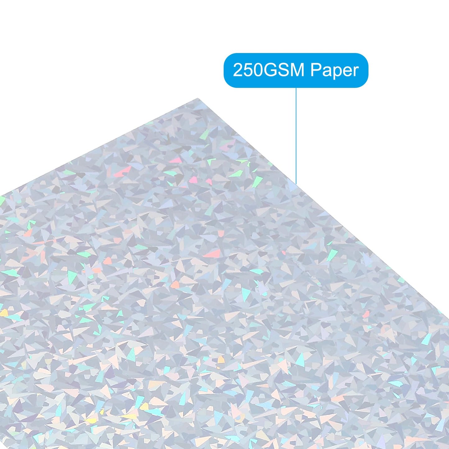 PATIKIL 11"x8.5" Holographic Cardstock, 20 Pack Metallic Iridescent Mirror Paper Foil Board Reflective Sheets for Scrapbook Poster DIY Craft, Style 2