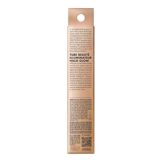 e.l.f. Halo Glow Highlight Beauty Wand, Liquid Highlighter Wand For Luminous, Glowing Skin, Buildable Formula, Vegan & Cruelty-free, IRL Angel