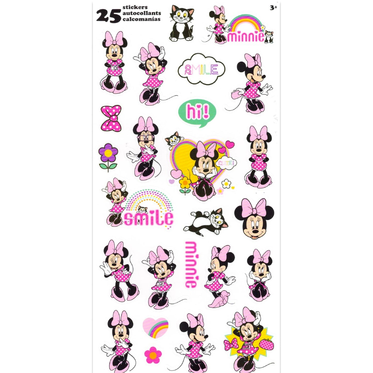 Minnie Mouse School Supplies Value Pack Set - Bundle with Disney Folder, Notebook, Erasers, Stickers, and More | Minnie Back to School Classroom Set