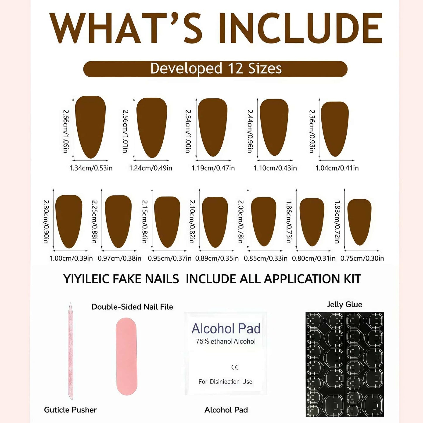 CLYHLTMZ Polka Dot Press On Nails Short Almond False Nails with White Dots Design Glue On Nails Glossy Acrylic Full Cover Stick on Nail for Women 24 Pcs Manicure Reusable Nail Sticky Tab Nail Decor
