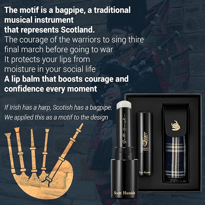 Blue Blended Lotion Essence + Courage Lip Balm & Case Gift Set Bundle
