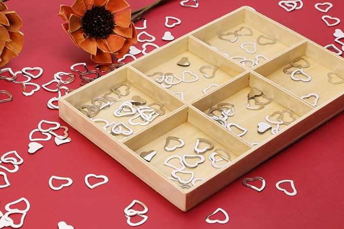 Silver Heart Confetti, 1,200 Pieces