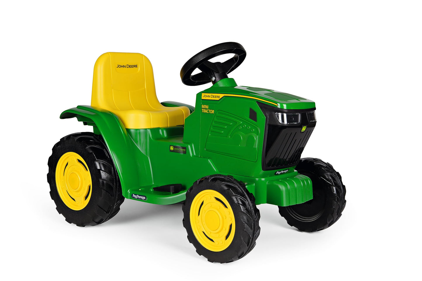 Peg Perego John Deere Mini Tractor 6V Ride on Tractor with Working Lights and Sounds, for Kids 1.5-3 Years