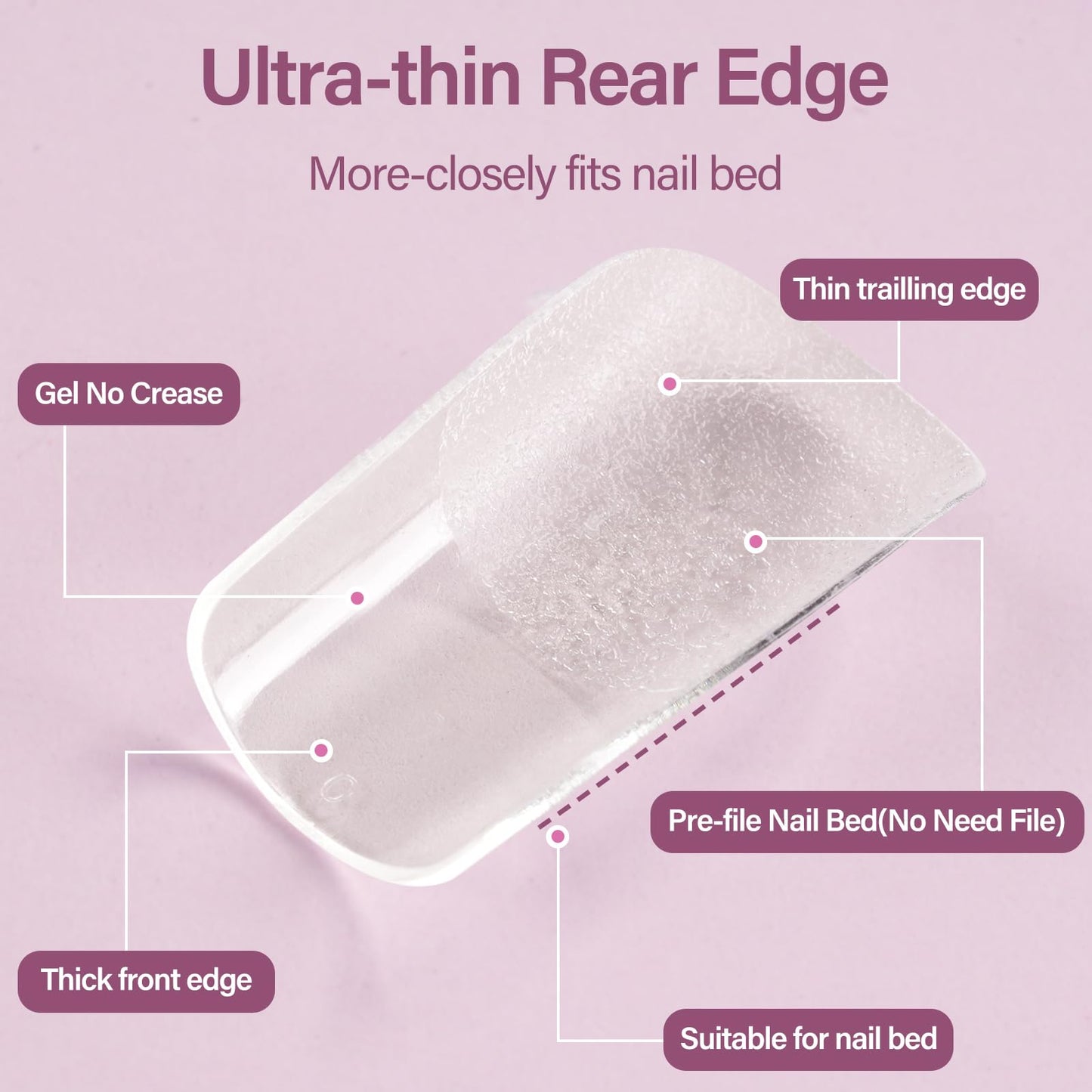 Misssix Medium Square Gel x Nail Tips Kit, 216Pcs Pre Etched Clear Fake Nails, Full Cover False Nail 9-in-1 Gel Glue and Portable Mini U V Nail Lamp for Women 12 Sizes