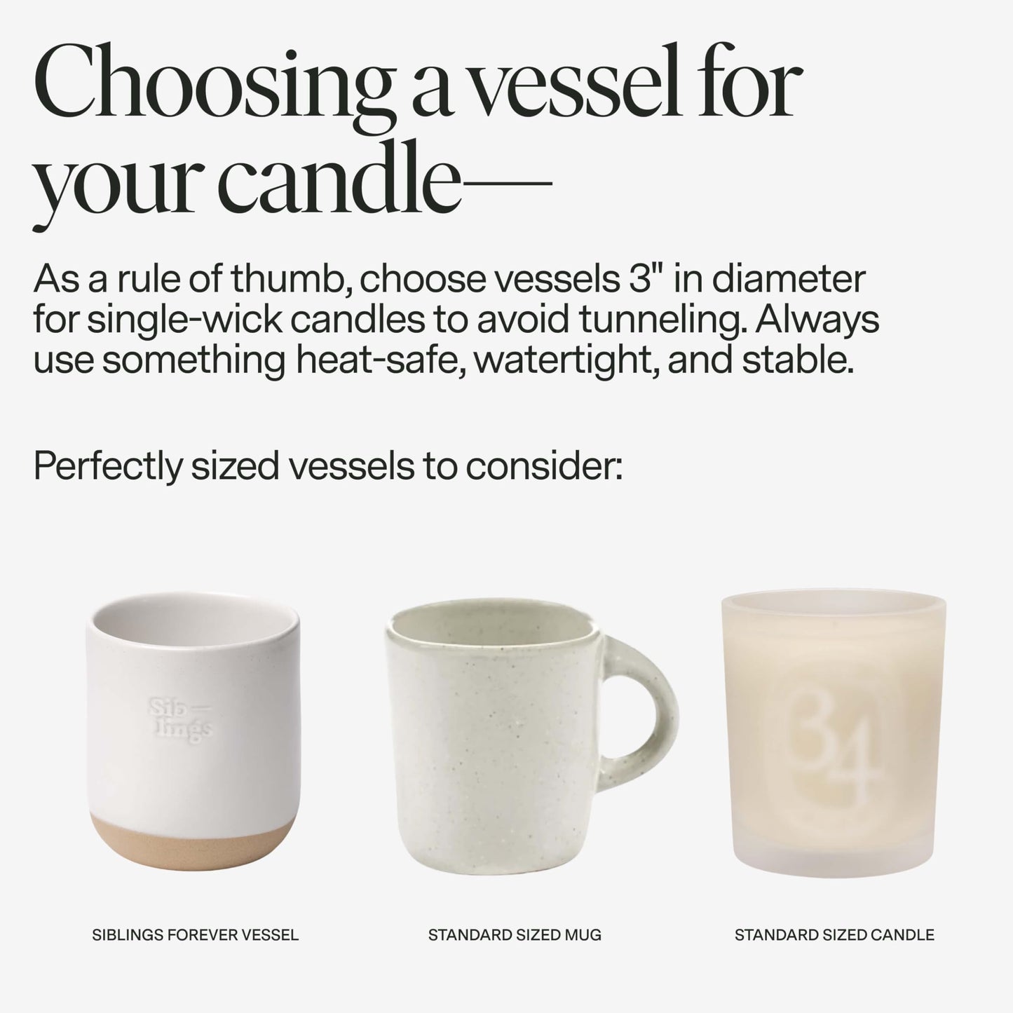 Siblings Candle Refill Kit – DIY Coconut Soy Wax Candle Making Kit for Reusable Vessels – Non-Toxic Clean Burn, Wooden Wick – Scent No 06: Cardamom, Sandalwood, Vanilla – 60 Hour Burn