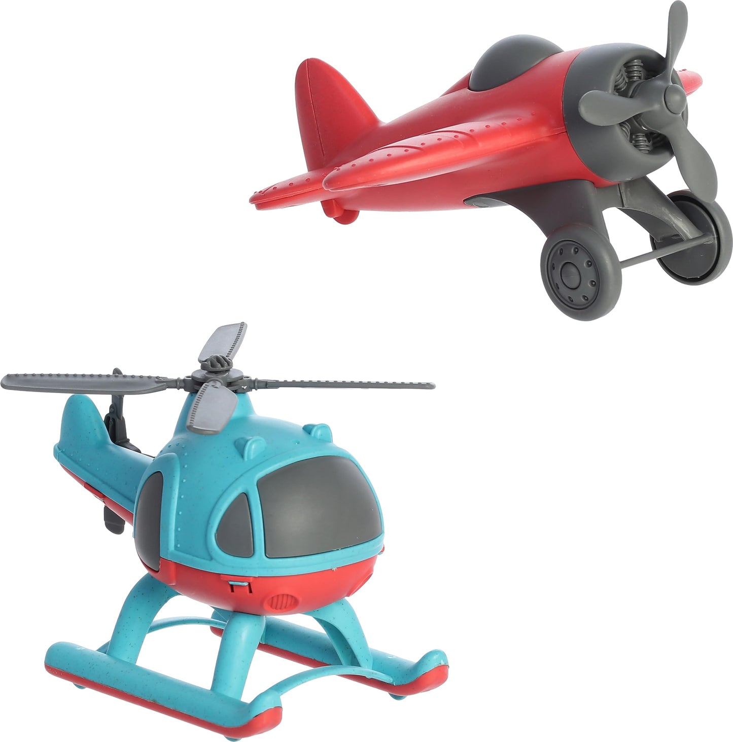 Aurora® Toys Versatile Wheatley™ Plane & Helicopter Toys - Imaginative Play - Unplugged Play - Blue 10 Inches