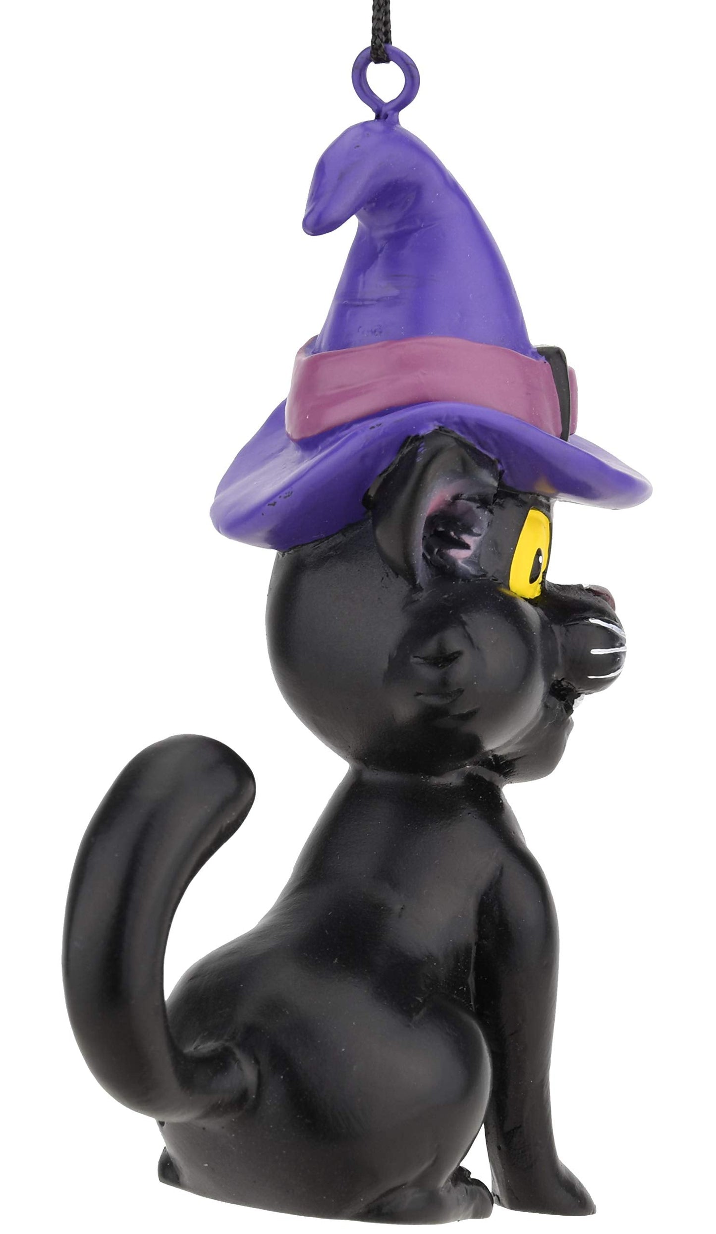 Tree Buddees Black Cat with Witches Hat Halloween Ornament