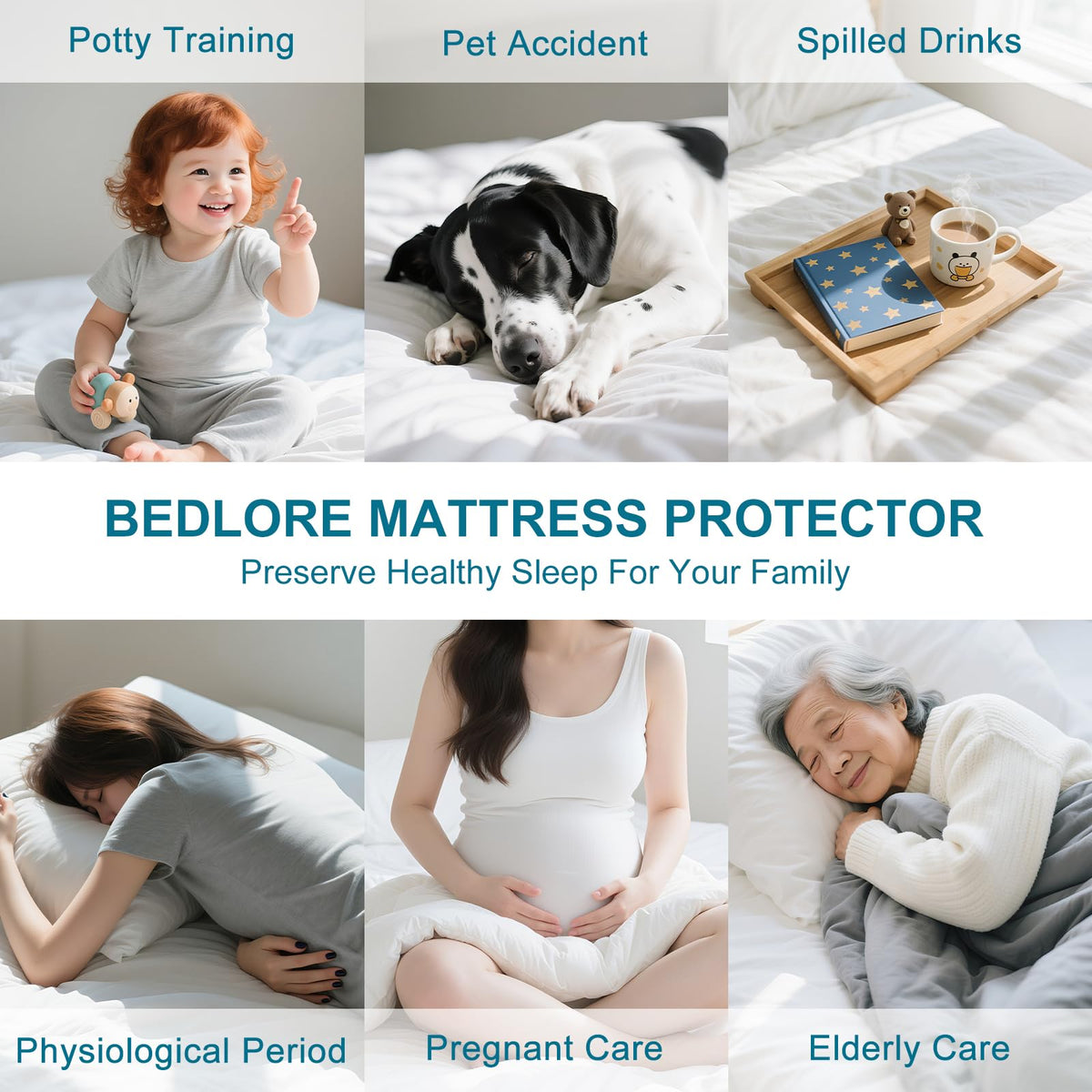 Waterproof Full Size Mattress Protector with Deep Pockets