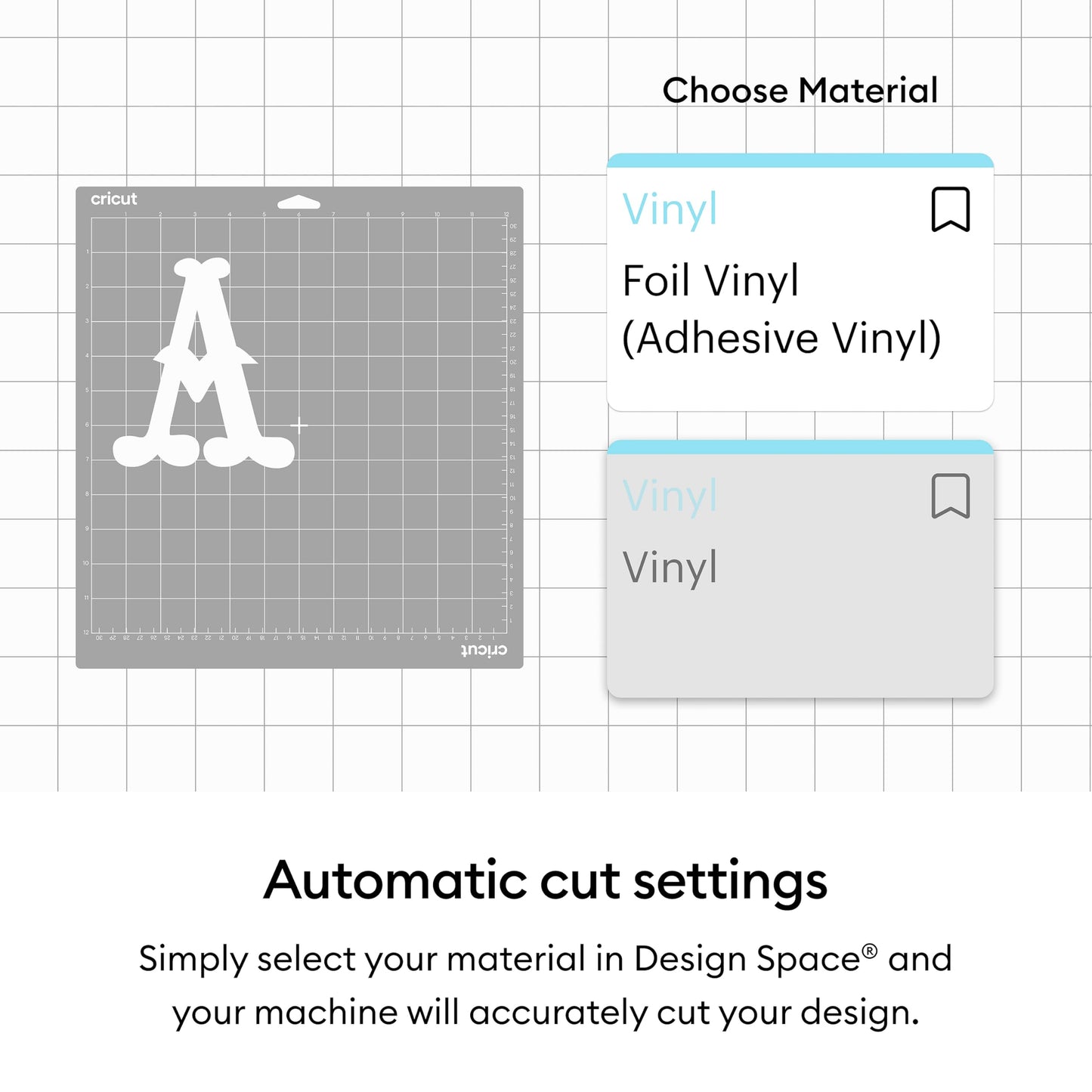 Cricut® Foil Vinyl - Gold - 12 in x 10 ft - DIY Personalized Decals, Labels, & More - Metallic Finish - Long Lasting - Optimized Cutting Machines