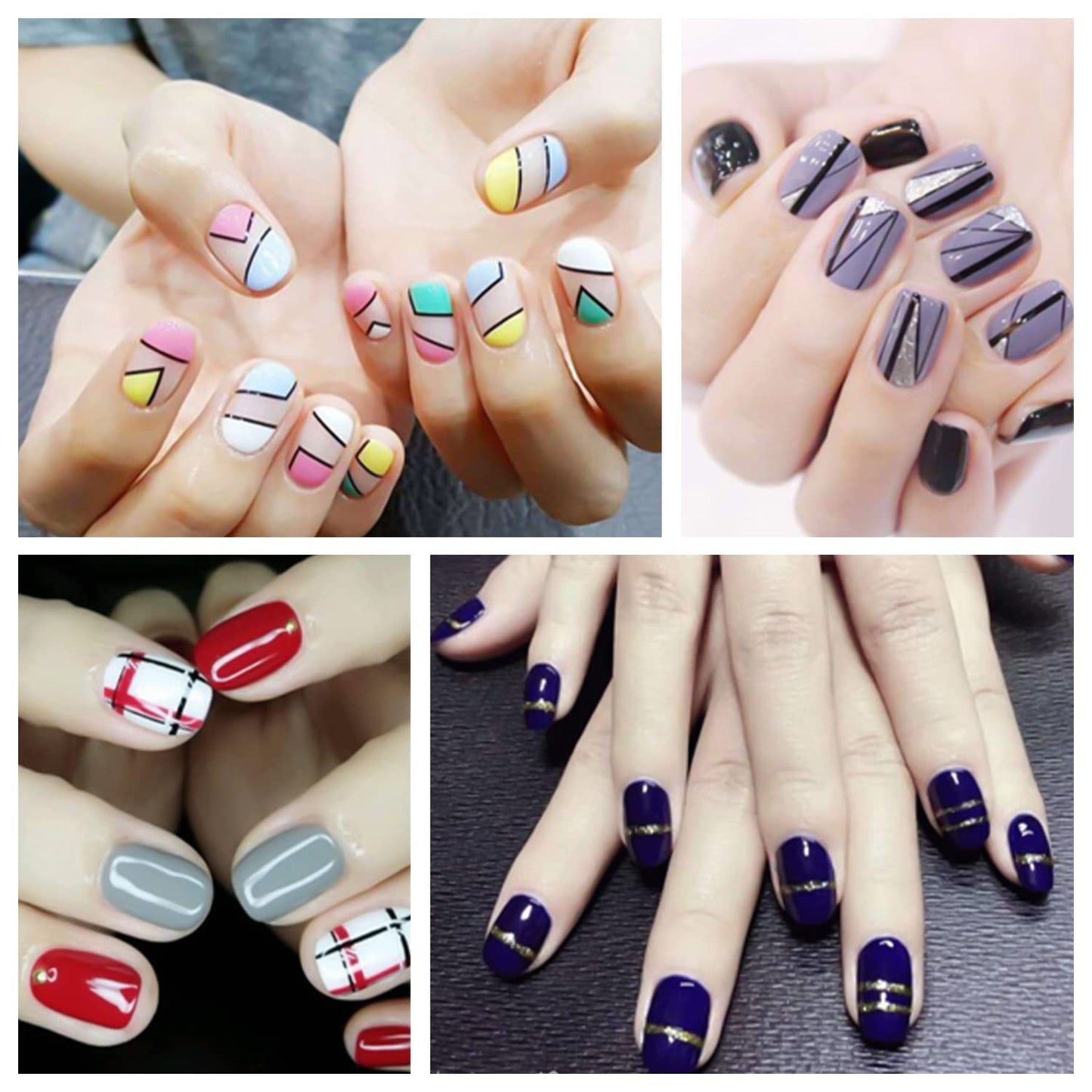 DANNEASY 30 Sheets Nail Polish Strips for Women Full Nail Wraps Gel Nail Strips Self Adhesive Nail Polish Stickers Stick On Nails Fingernails Manicure Sticker Nail Art Accessories with Nail File