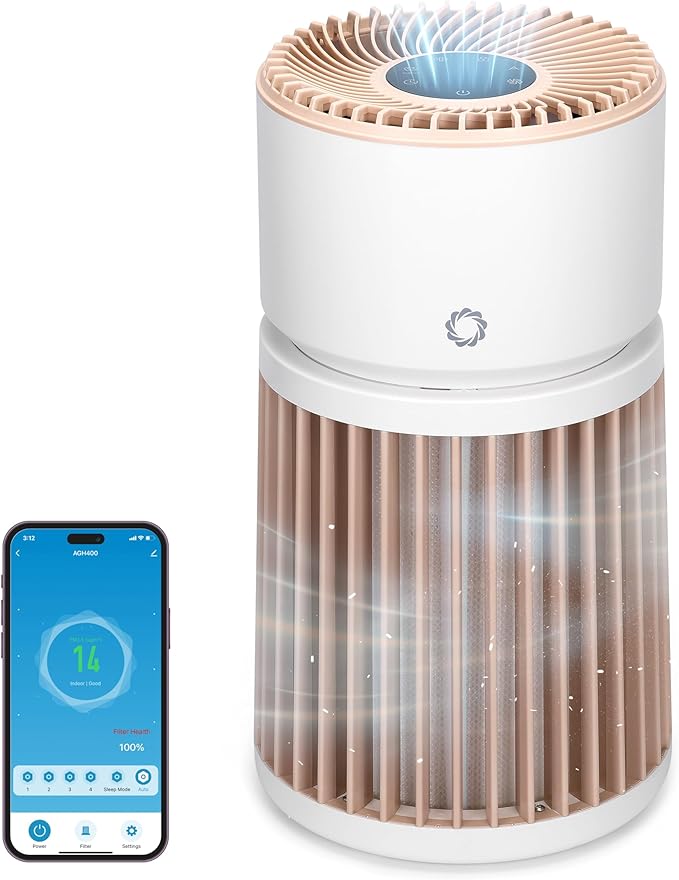 AIRTHEREAL H13 HEPA Air Purifier Up to 2000 sq.ft, Auto Quality Sensor
