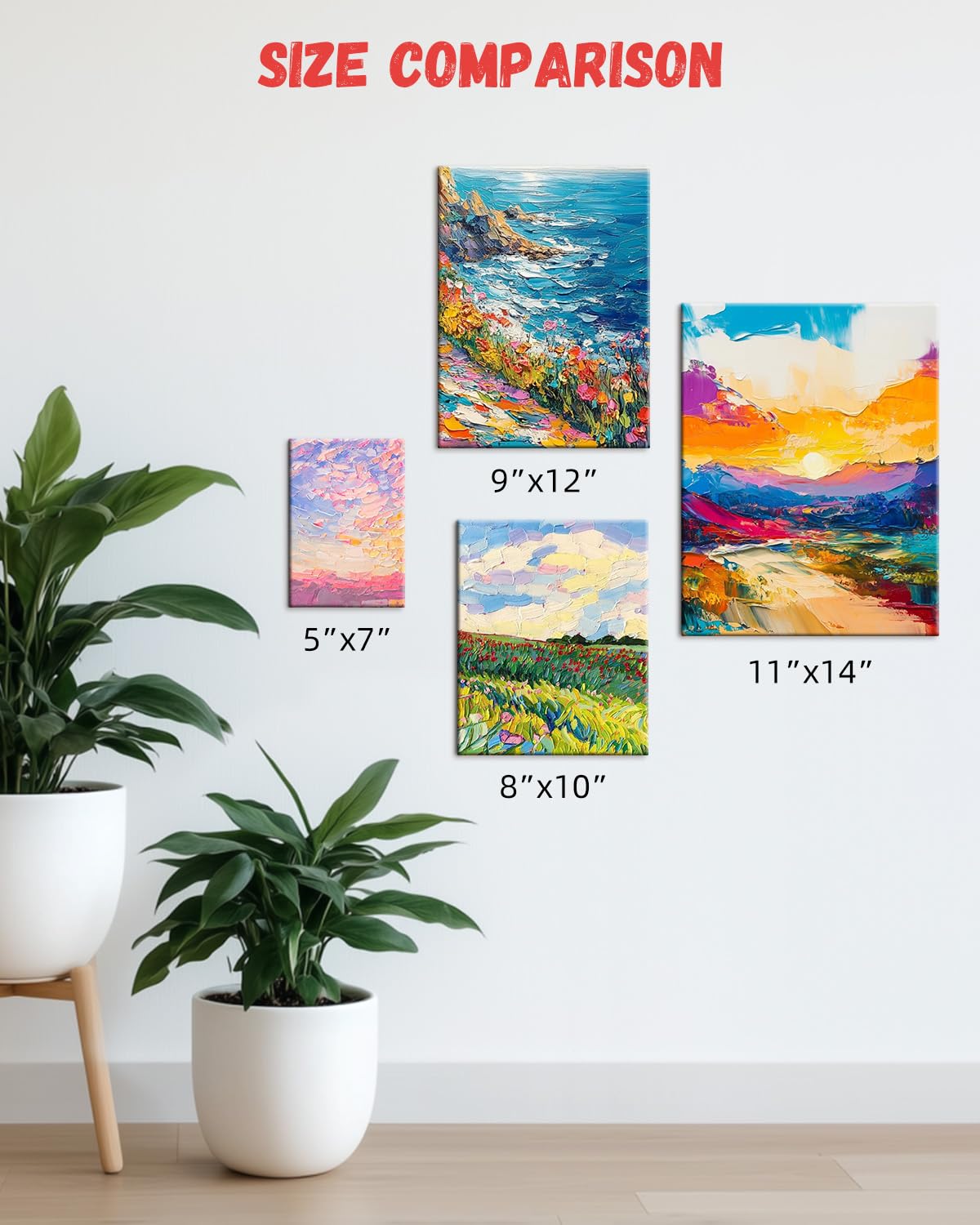 Simetufy 72 Pack 8 x 10 inch Canvas Boards for Painting Flat Canvas Panels Bulk Value Pack for Classes and Parties 100% Cotton for Acrylics Paint
