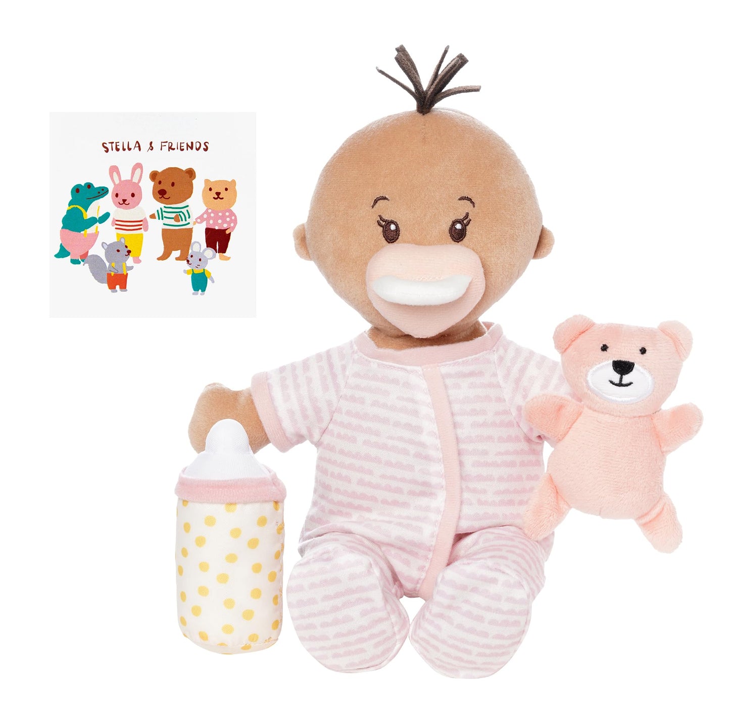 Manhattan Toy Wee Baby Stella Beige Sleepy Times Scent 12" Soft Baby Doll Set